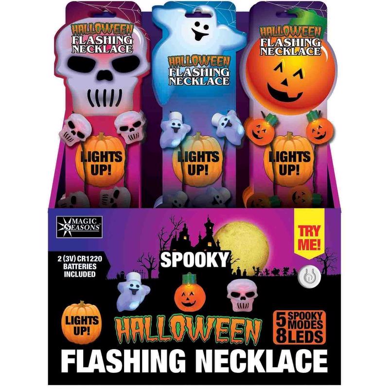 NECKLACE HALOWEEN SPOOKY - Pack of 24