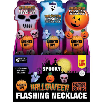NECKLACE HALOWEEN SPOOKY - Pack of 24