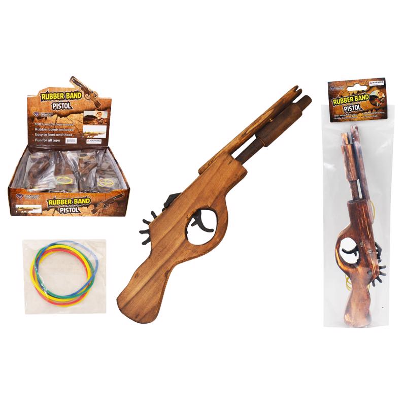 RUBBER BAND PISTOL 12" - Pack of 12