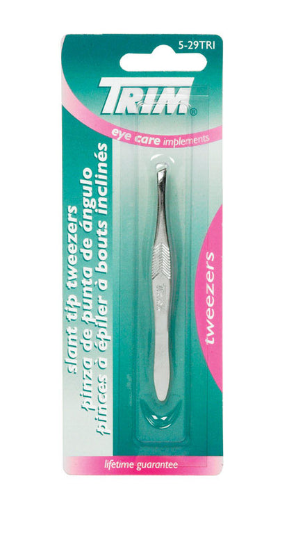 SLANT TIP TWEEZERS CHRM - Pack of 6