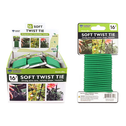 SOFT TWIST TIE RBR 192" - Pack of 36