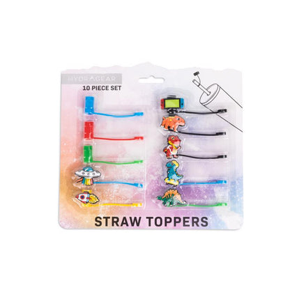 STRW TPR DINO SLCN 10PK - Pack of 6