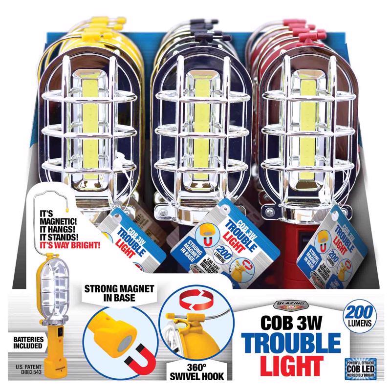 TROUBLE LIGHT 3W ASST - Pack of 12