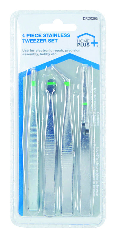 TWEEZER SET SS 4PC - Pack of 24