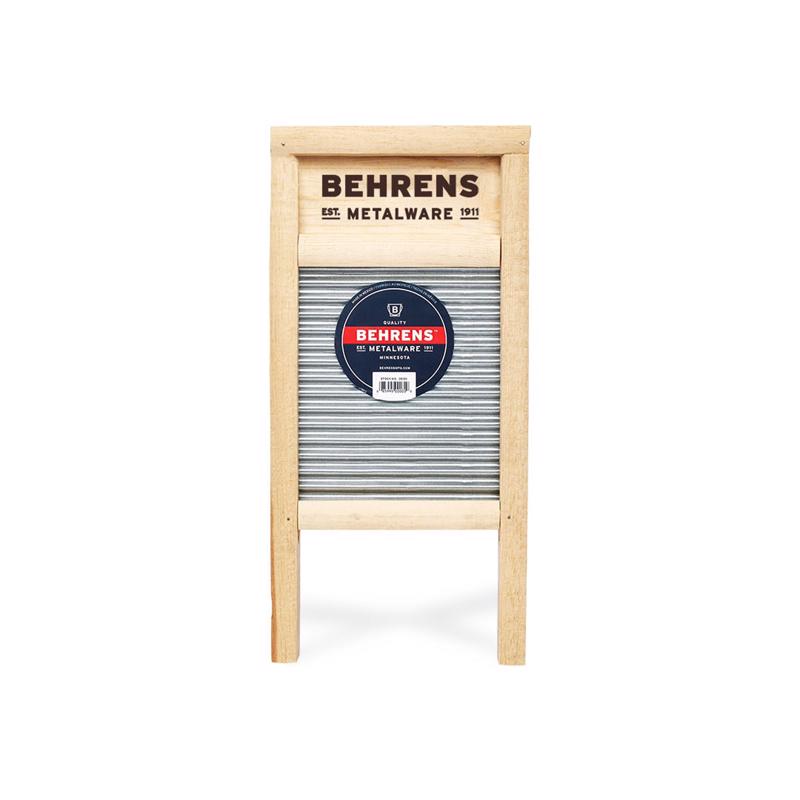 Small GALV washboard from Emery Jensen indoor accessories, featuring a rustic galvanized metal design for laundry or decor.