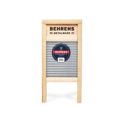 Small GALV washboard from Emery Jensen indoor accessories, featuring a rustic galvanized metal design for laundry or decor.