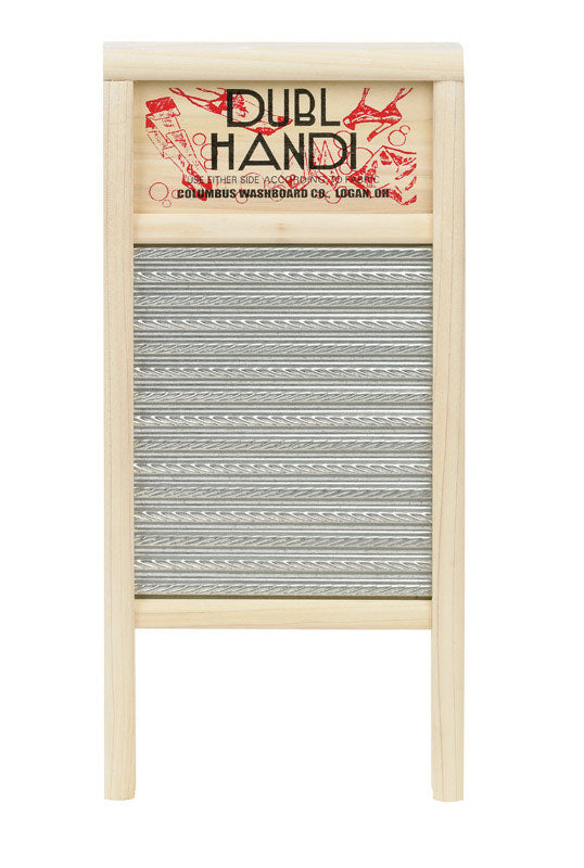 Emery Jensen indoor accessories washboard measuring 8.6x18 inches, ideal for cleaning and laundry tasks.