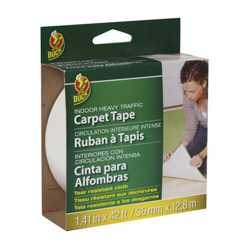 Emery Jensen indoor carpet tape cloth, 42 inches wide, durable adhesive strip for securing carpets indoors.