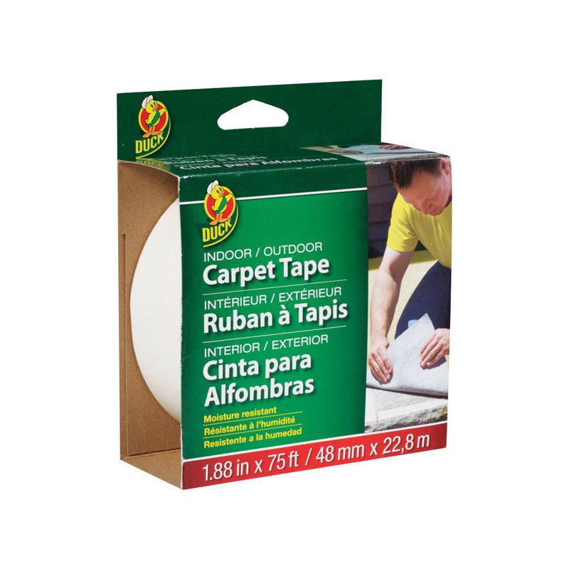 Emery Jensen indoor carpet tape, 1.88 inches by 75 feet, adhesive tape for securing carpets on indoor surfaces.