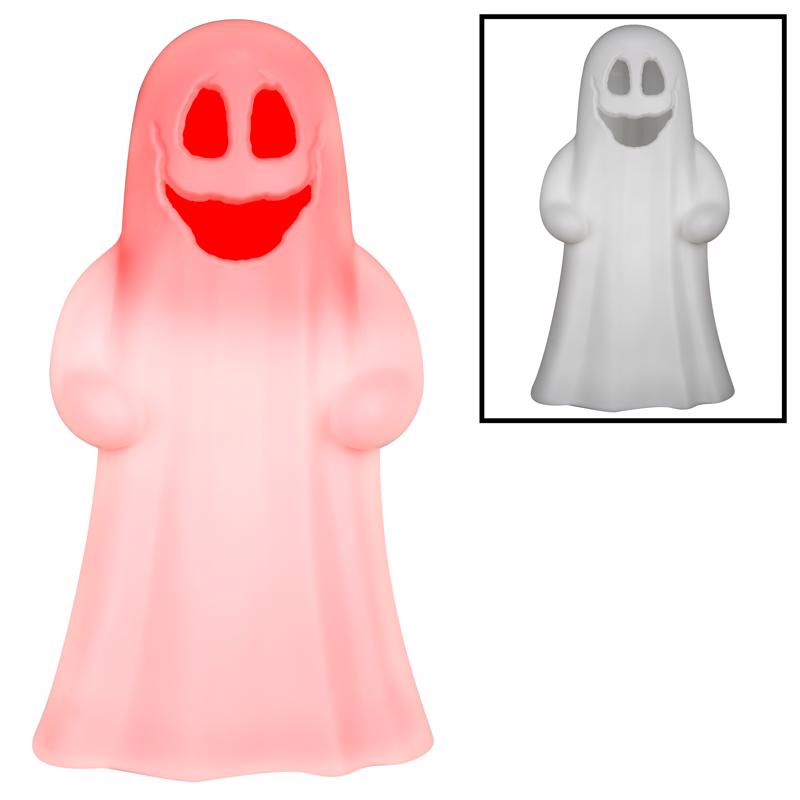 Emery Jensen LGHT HPPY GHST LED Red indoor decoration light, ghost-shaped LED decor for festive or spooky settings.