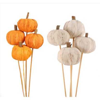 STEMMED PUMPKIN ASST - Pack of 24