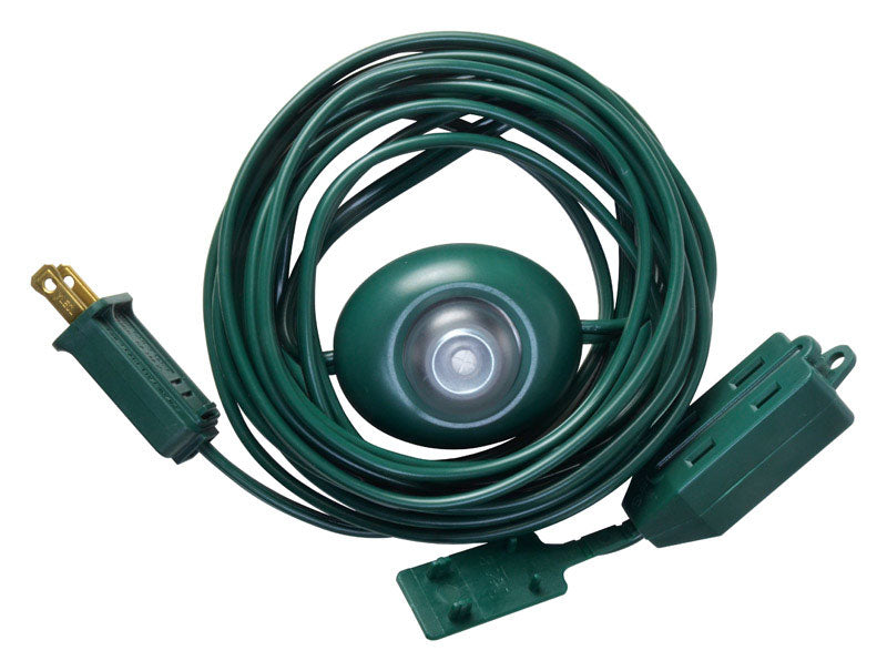 EXTEN CORD W/SWTCH15'GRN