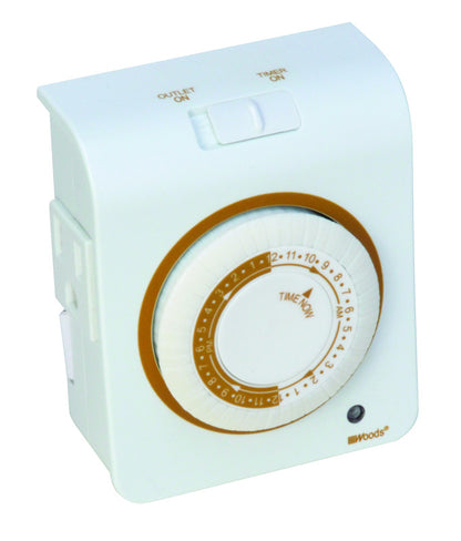 24HR MECH TIMER INDR WHT