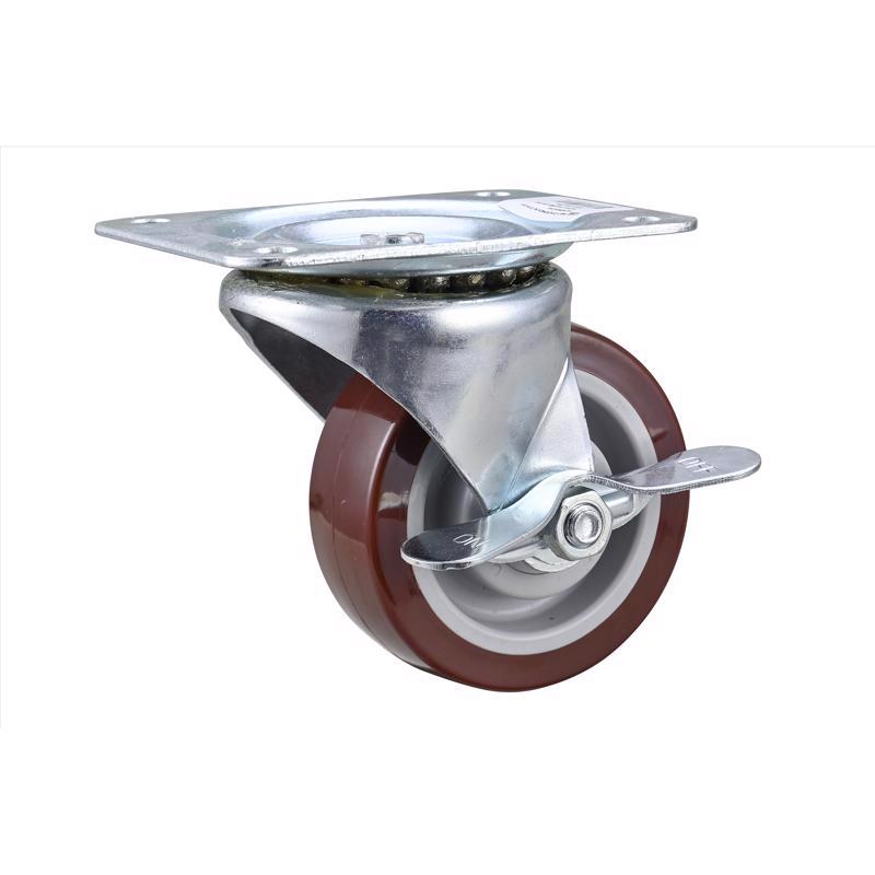 Industrial truck caster plate SWVL 4-inch by Emery Jensen, durable metal component for heavy-duty industrial equipment.