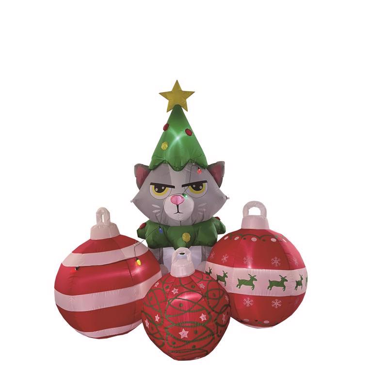Inflatable CMAS Grumpy Cat float by Emery Jensen featuring a colorful, fun design perfect for pool or beach use.