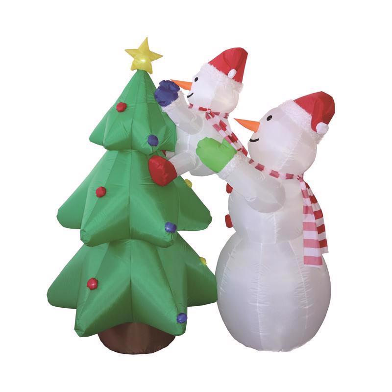 Inflatable CMAS SNWMN with Tree 6' by Emery Jensen, featuring detailed tree design on durable inflatable material.