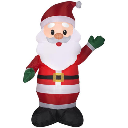 Emery Jensen 48-inch inflatable Santa Claus decoration for holiday display, featuring Santa in a festive pose.