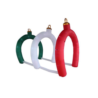 Emery Jensen 9-inch inflatable tripe ornament, colorful decorative ornament for festive displays.