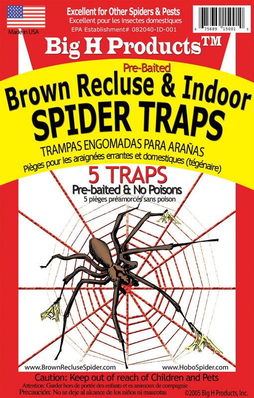 BRWN RCLUSE SPDR TRAPS - Pack of 12