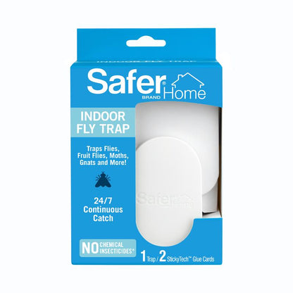 Emery Jensen indoor fly trap safer for insect bait and trap, featuring a clear plastic design to attract and catch flies.