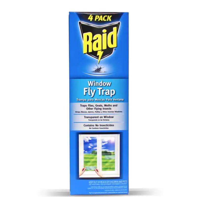 RAID WINDOW FLY TRAP4PK - Pack of 12