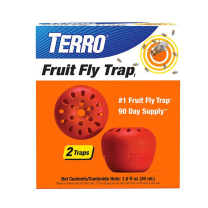 TERRO FRUIT FLY TRAP 2PK - Pack of 6
