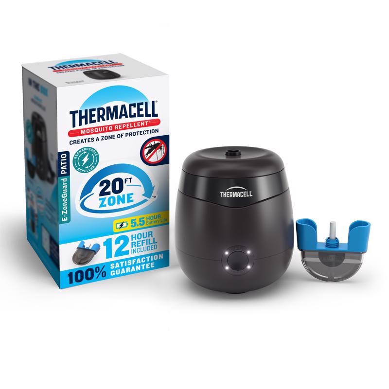 Emery Jensen black insect repellent device designed to ward off insects and enhance outdoor comfort.