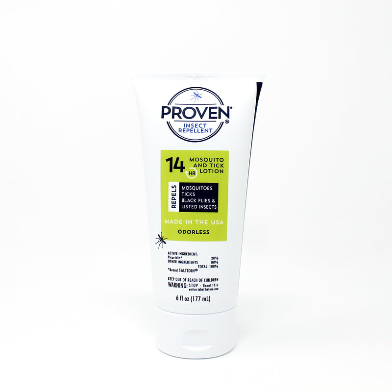 Emery Jensen insect repellent bottle, 6 oz, designed to protect against bugs and insects outdoors.