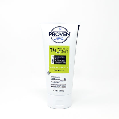 Emery Jensen insect repellent bottle, 6 oz, designed to protect against bugs and insects outdoors.