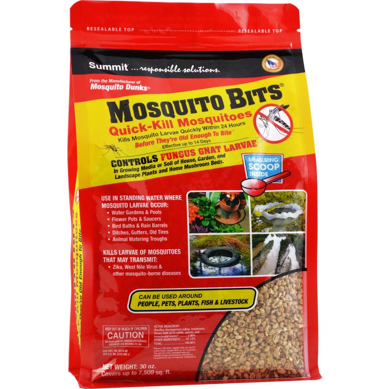 Emery Jensen Mosquito Larvae Control insect repellent bottle, 30 oz, effective for managing mosquito larvae in standing water.