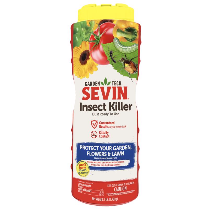 Emery Jensen Sevin Insect Killer 3lb insecticide dust container for controlling pests in home and garden.