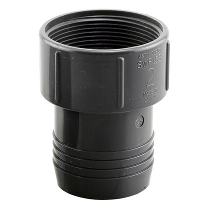 Emery Jensen 2-inch nylon adapter insert fitting with female pipe thread (FPT) for plumbing connections.