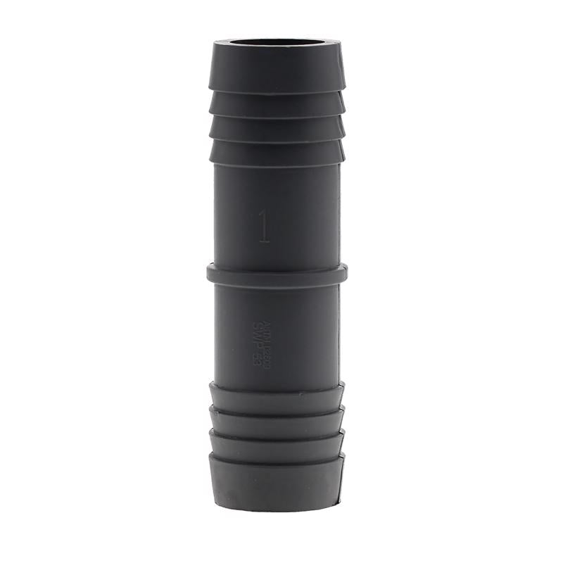 Emery Jensen couple nylon insert with 1-inch threaded fitting, showing the durable plastic construction and threading details.