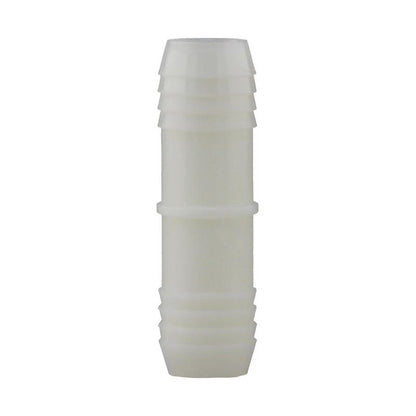 Emery Jensen couple nylon 1-inch insert fittings with threaded nylon construction for plumbing or industrial use.