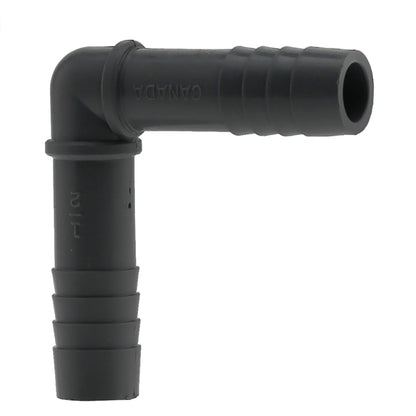 ELBOW INSRT POLY BLK 1/2"
