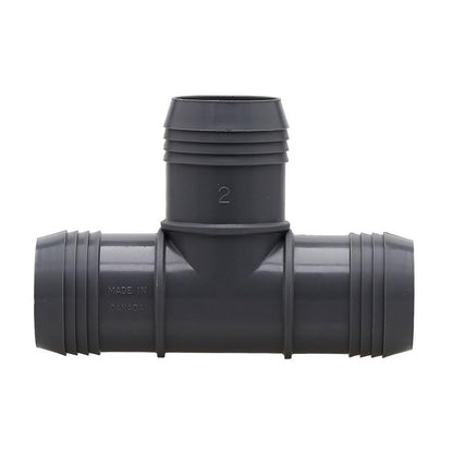 Nylon tee insert by Emery Jensen, 2-inch size, designed for fastening and threaded applications, shown in a close-up view.