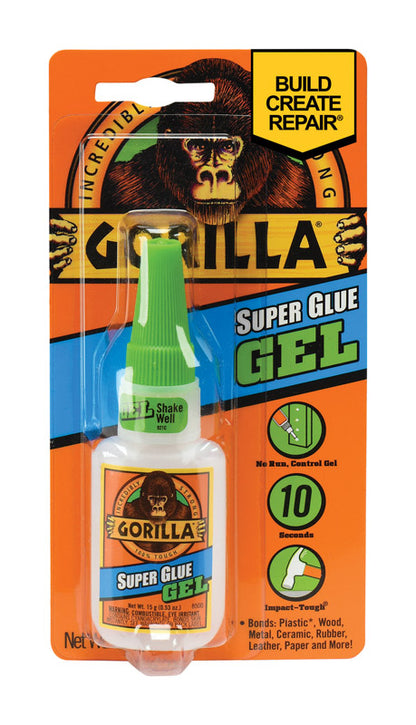 GORILLA SUPERGLUE GEL15G - Pack of 6