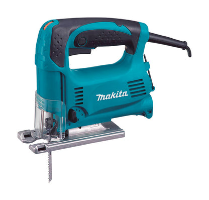 Emery Jensen jig saw with top handle and 3 amps, ideal for precise cutting in woodworking and construction projects.