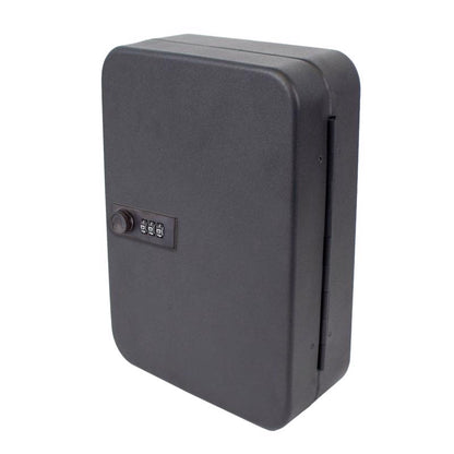 Emery Jensen KY CBNT key cabinet with combo lock in black, wall-mounted for secure key storage.