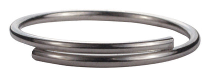 Emery Jensen basic split ring key ring, 3/4 inch size, made of metal, designed for keys and small accessories.