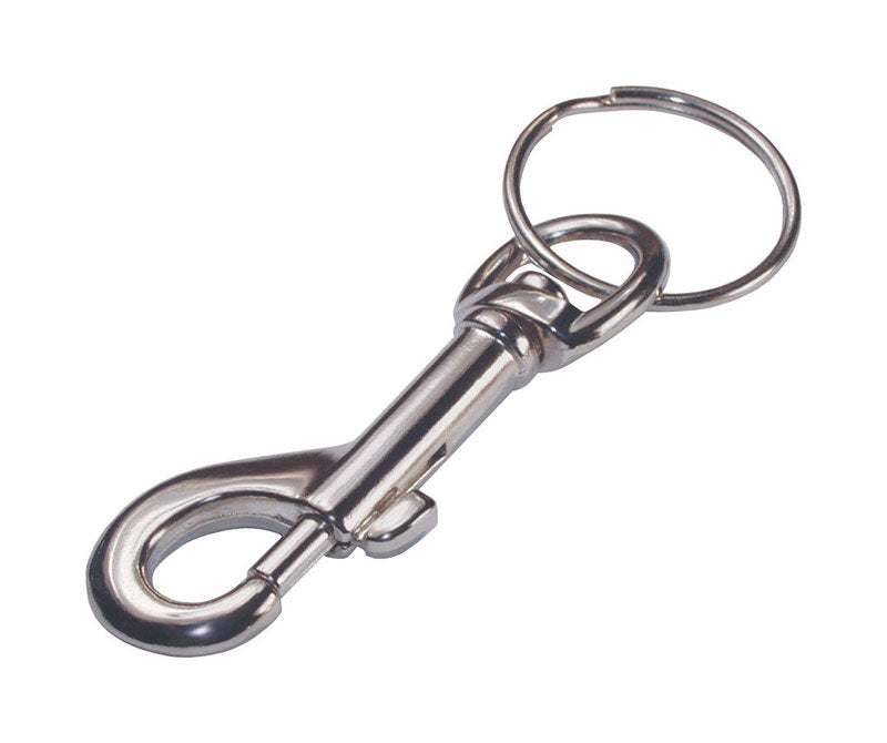 Emery Jensen key rings featuring CD NCKL belt snap K-ring design, durable metal key chain accessory for keys or bags.
