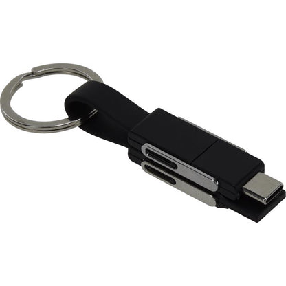 Emery Jensen key rings with black and silver design, featuring durable metal construction and classic keychain style.