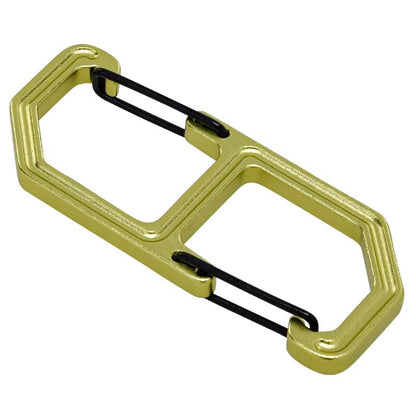 Emery Jensen black and green clip hook key rings, durable metal key rings with clip hook design for organizing keys.