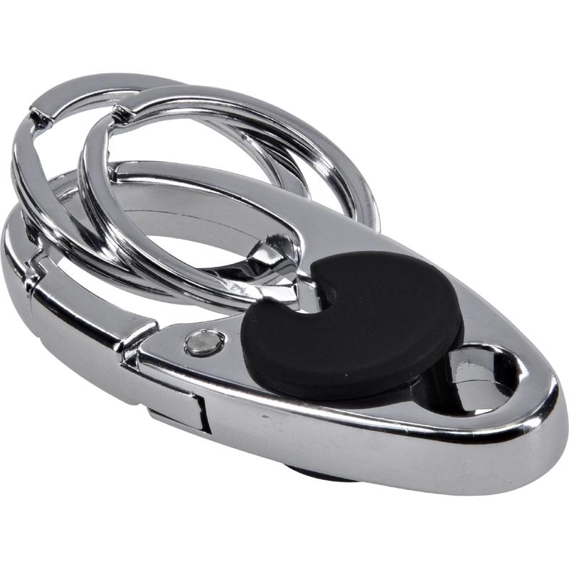Emery Jensen metal split key clip ring with a sturdy key ring design, ideal for organizing keys securely.