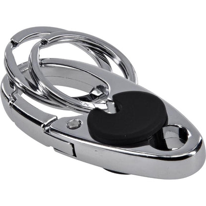 Emery Jensen metal split key clip ring with a sturdy key ring design, ideal for organizing keys securely.