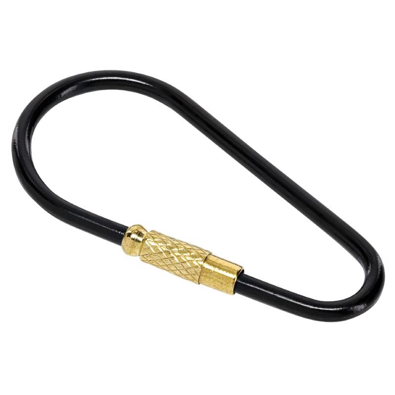 Brass and gold key ring from Emery Jensen, stylish accessory for organizing keys with a sleek, polished finish.