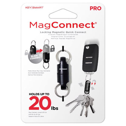 Emery Jensen magnetic keychain with metal key ring, compact and durable key holder accessory for keys.