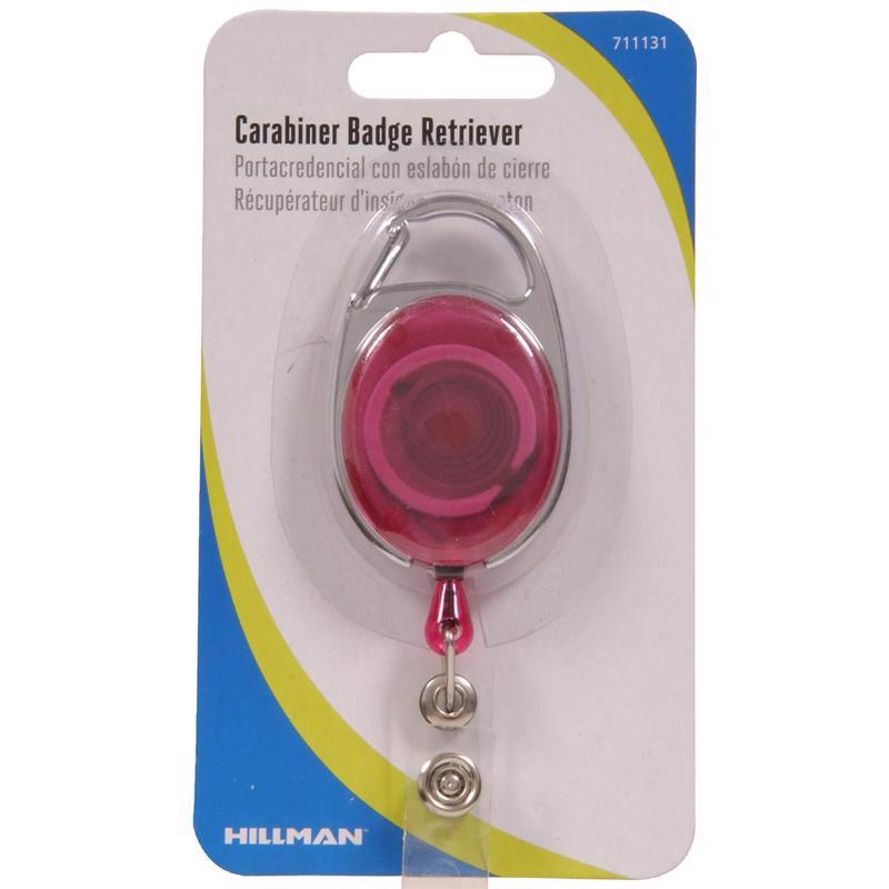 Emery Jensen badge retriever crbiner key tags with durable metal clip and customizable badge holder for easy badge retrieval.