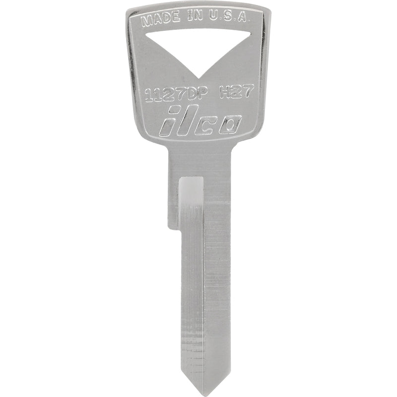 Set of four Emery Jensen KEYKRAFTER #2043 brass keys, durable and well-crafted, suitable for various locking applications.