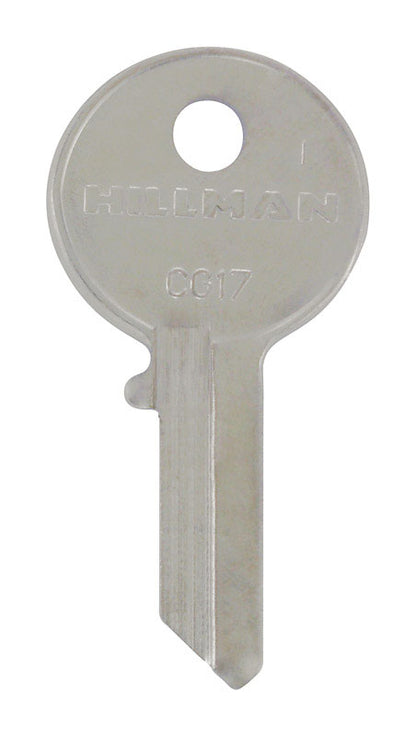 Set of four KEYKRAFTER #206 brass keys by Emery Jensen, showing durable metal key blades with key head grips.
